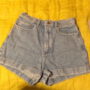 American Apparel Jean Shorts